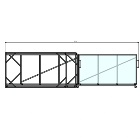 Стеллаж для вертикального хранения листового металла 3,0х1,5_1т_6к от компании Абсолют